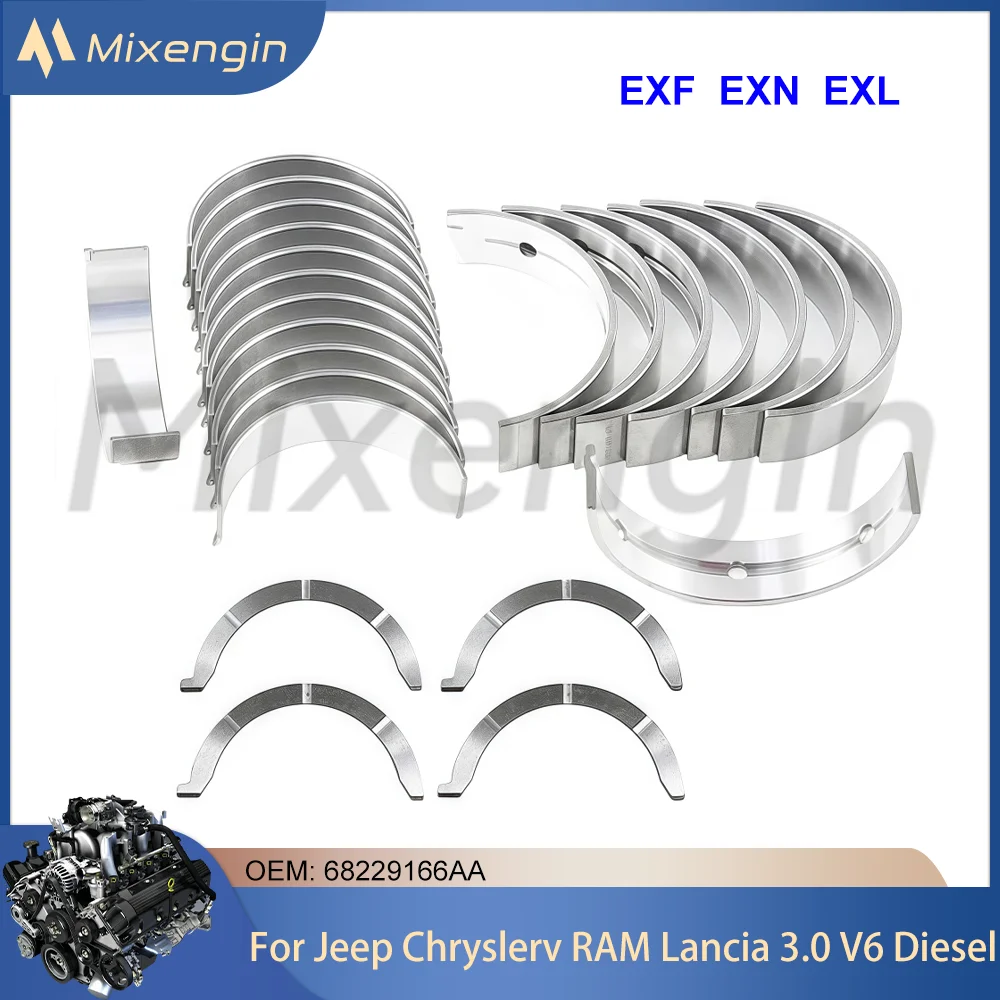 

High Quality Engine Partsn Main & Con rod Bearing Set Fit 3.0L V6 Diesel For Jeep Grand Cherokee Chryslerv RAM 1500 3.0T 11-19