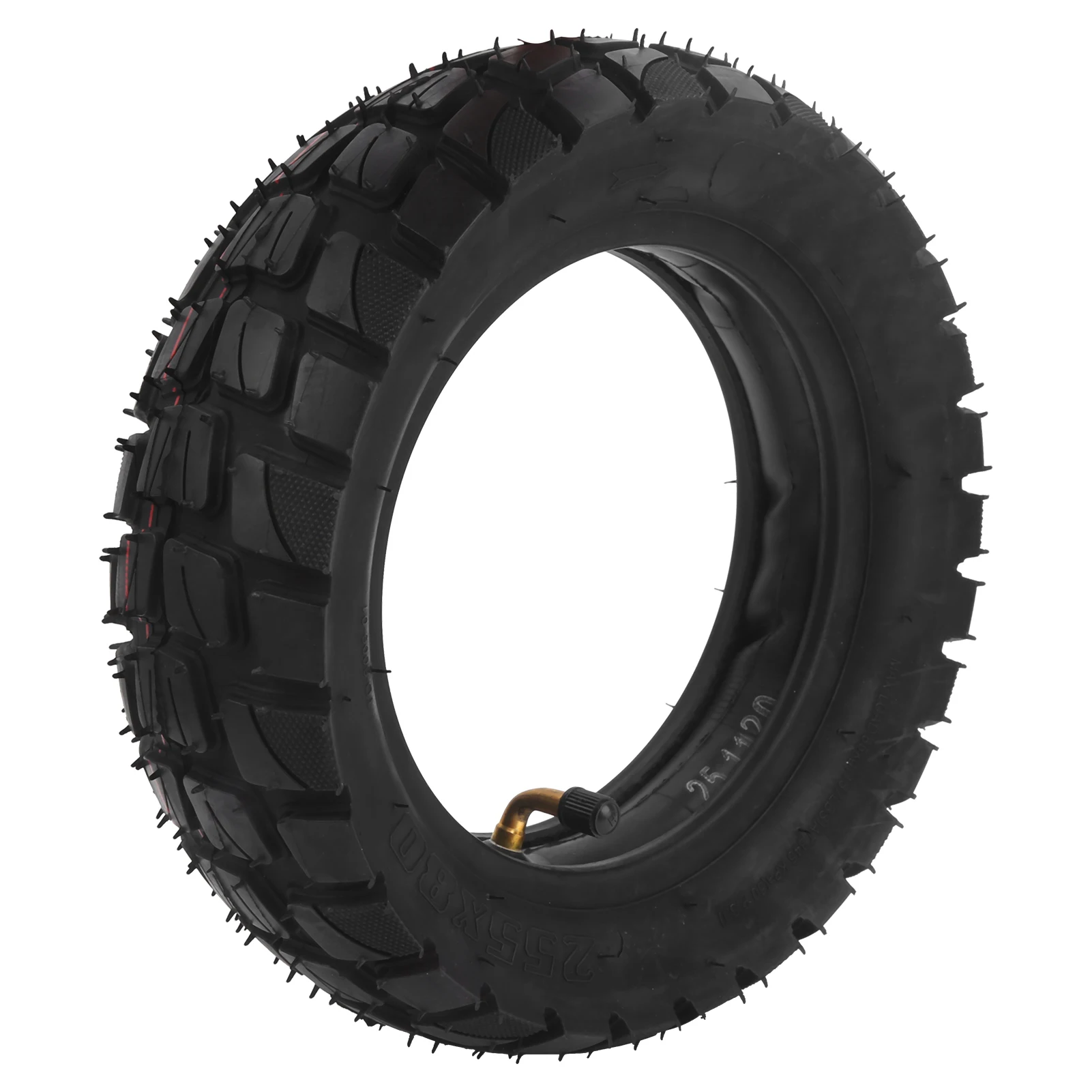 10in Electric Scooter Tire with 10x2.5in Inner Tube Inflatable Rubber Tyre Replacement 255x80 Outer Tube