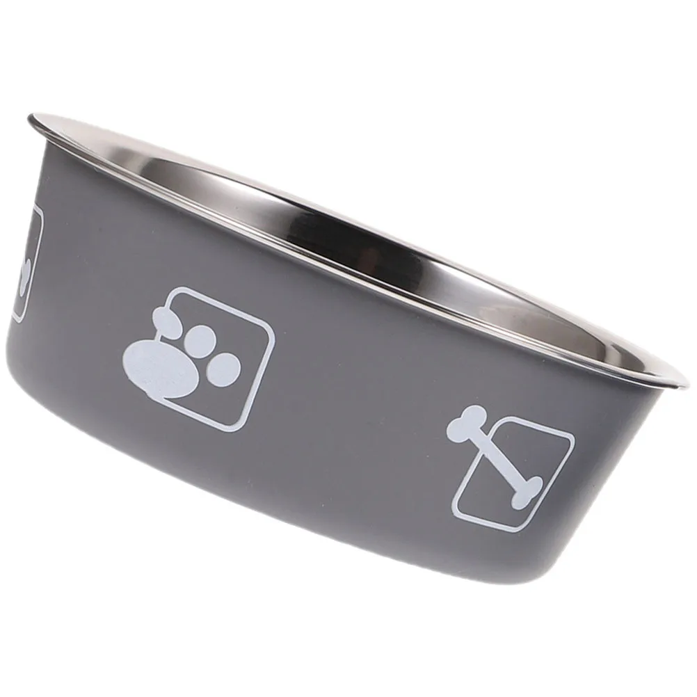 

Anti-Slip Pet Bowl Stainless Steel Dog Feeding Bowl Non-Tip Design for Daily Use Smooth Surface Easy Clean Household Pet