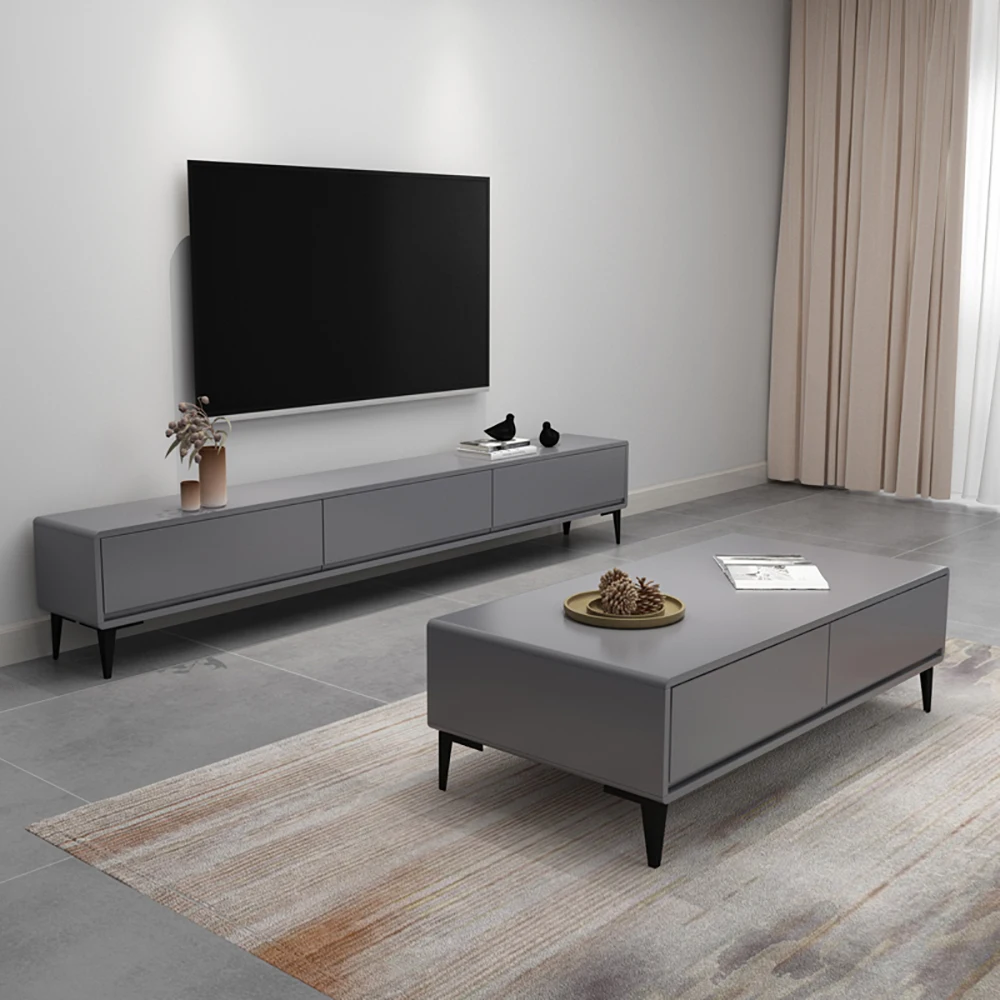 Nordic Designขาตั้งทีวีลิ้นชักหรูหราElegantตู้ทีวีGlamour Mueble De Salón Moderno Paraพจนานุกรมทีวีห้องนั่งเล่นเฟอร์นิเจอร์