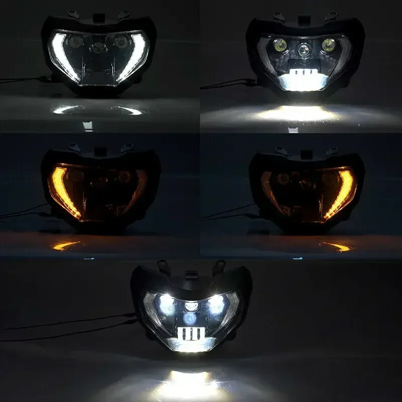 E9 LED faro indicatore di direzione moto DRL lampada frontale per Yamaha faro MT07 2014-2017 2018 2019 2020 MT09 2014-2016