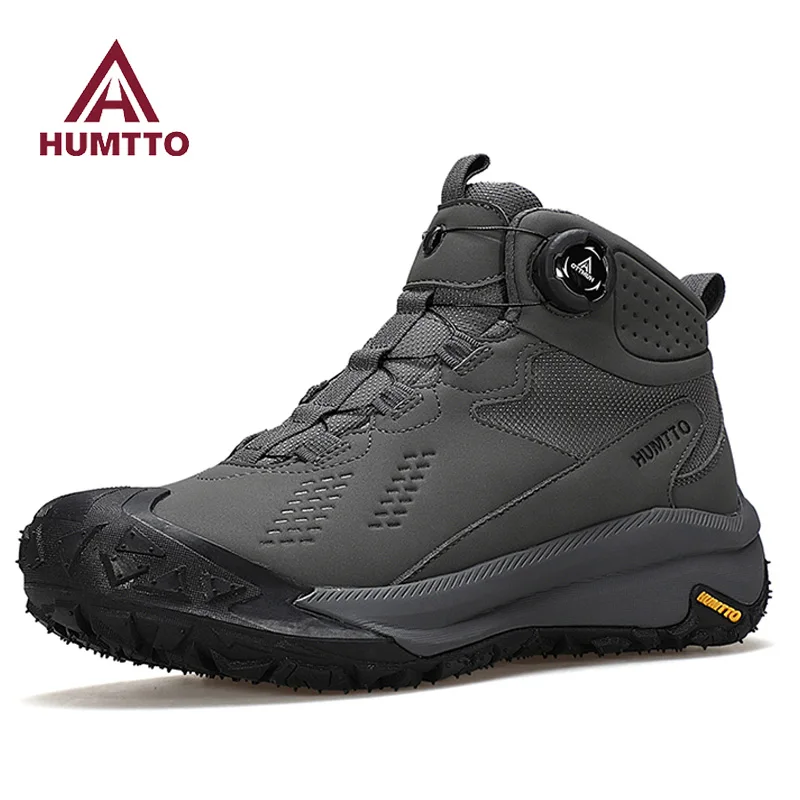 

HUMTTO Hiking Shoes Men Waterproof Leather Hunting boots Women Trekking Ankle Tactical Shoes Snow boots Outdoor Sport Sneakers