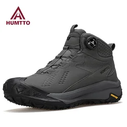 HUMTTO-Chaussures de randonnée en cuir imperméables pour hommes et femmes, bottes de chasse, trekking, chaussures de rinçage, bottes de neige, baskets de sport en plein air