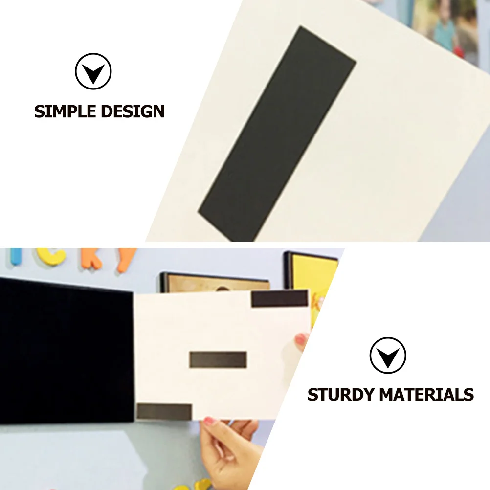 250 قطعة من الملصقات المغناطيسية على الوجهين، أوراق مغناطيسية مرنة، مادة ذاتية الصنع لإطارات الصور ولوحة إعلانات الثلاجة #6