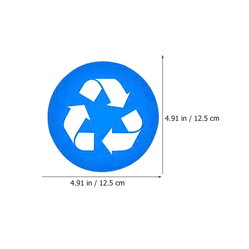 1 set 1 Set Pvc Recycling Sticker Self-Adhesive Waterproof Garbage Classification Label For Trash Can Waste Bin Sorting Folder