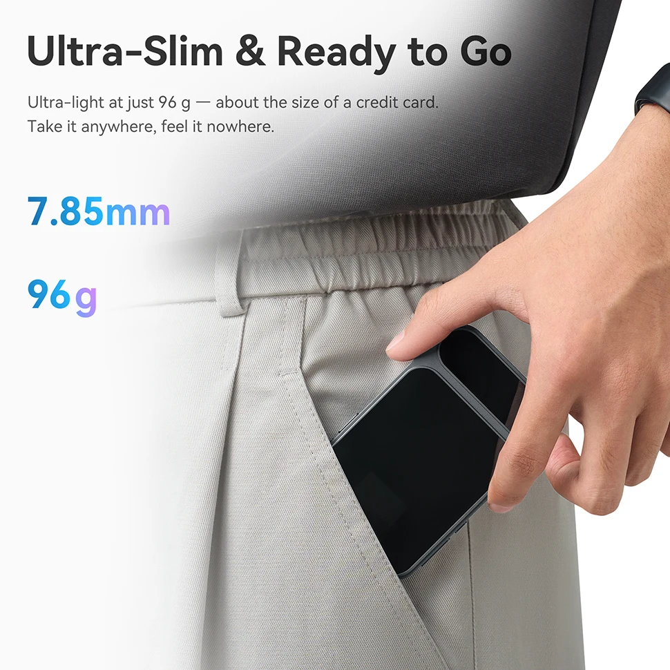 Amplificatore per cuffie portatile Khadas Tea Pro con display magnetico/0,95"/BT5.4/2100mAh/ESS ES9039Q2M, supporto PCM 768/DSD 512/3.5/4.4mm