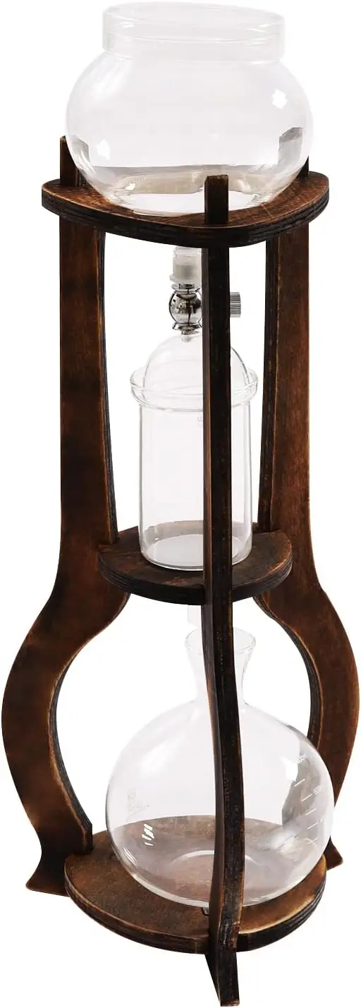 

Ice Cold Drip Tower, 6-8 Cups 600ml Portable Cold Brew Coffee Machine -20~300℃ Temperature Range With Slow Drip TechnologyIBambo