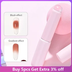 Portable Soft Round Head Brush Concealer Brush Silicone Lip Brush Manicure Silicone Q-elastic Smudge Brush Makeup Tool