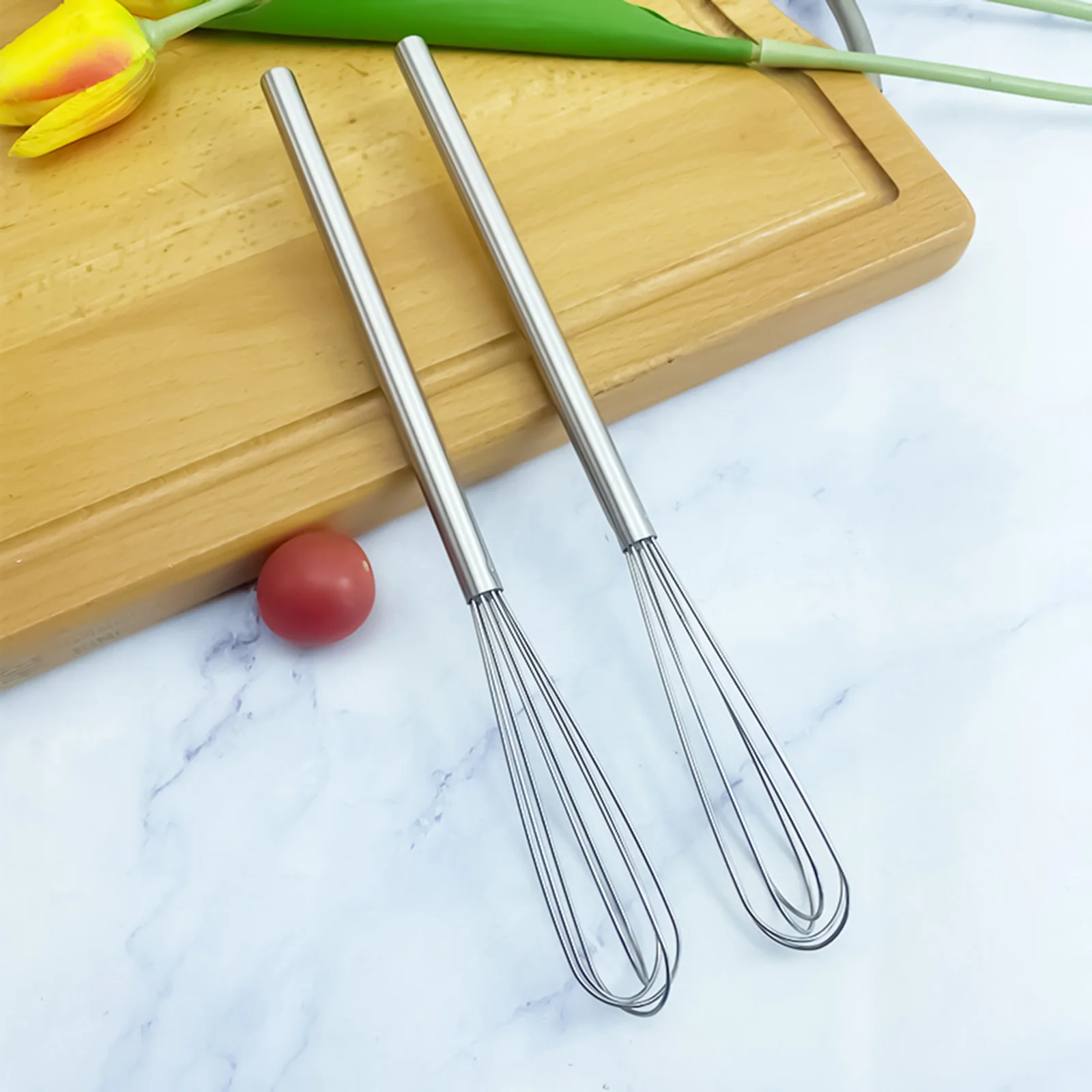 

Stainless Steel Whisk Manual Egg Whisk Nonstick Wire Egg Beater Mini Whisks Balloon Wires DIY Kitchen Mini Whisk Kitchen Gadgets