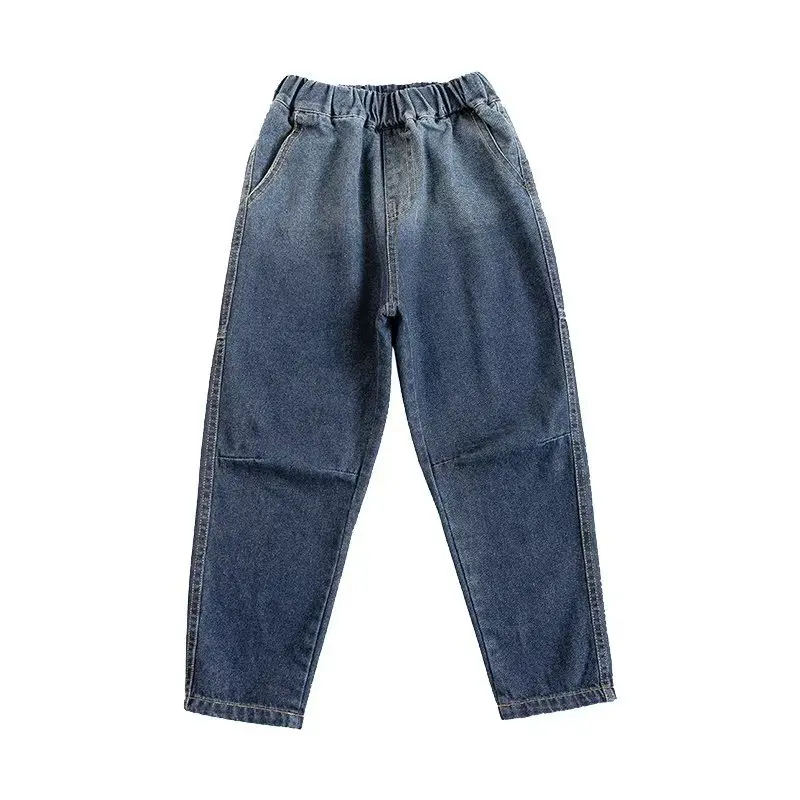 Pantalon Jean Long FJDenim pour Garçon, Vêtement de Luxe pour Bébé, Adolescent, École, Haute Qualité, Printemps Automne 2024