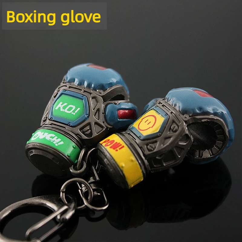 

Solid Alloy Boxing Glove Keychain Model - Creative Novelty Gift, Car Accessory, Bag Charm, Purse Ornament