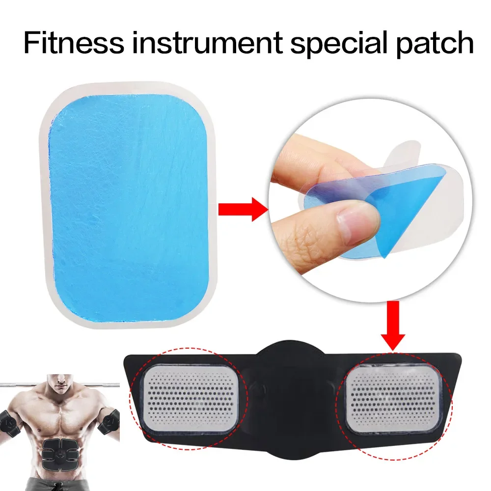 10-50PCS Gel Pads For EMS Trainer Abdominal Gel Stickers Fitness Hydrogel For Abdomen Muscle Stimulator Slimming Massage Machine