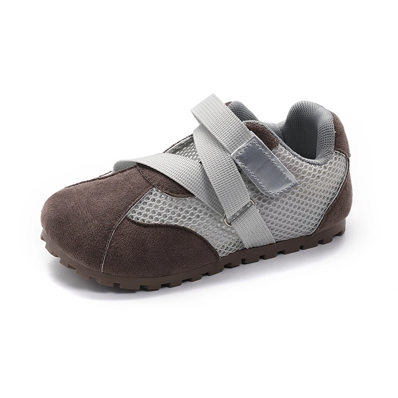2025 Children Casual Sneakers for Girls Summer New Fashion Korean Style Soft Anti-slippery Retro Mesh Breathable Student Sandals