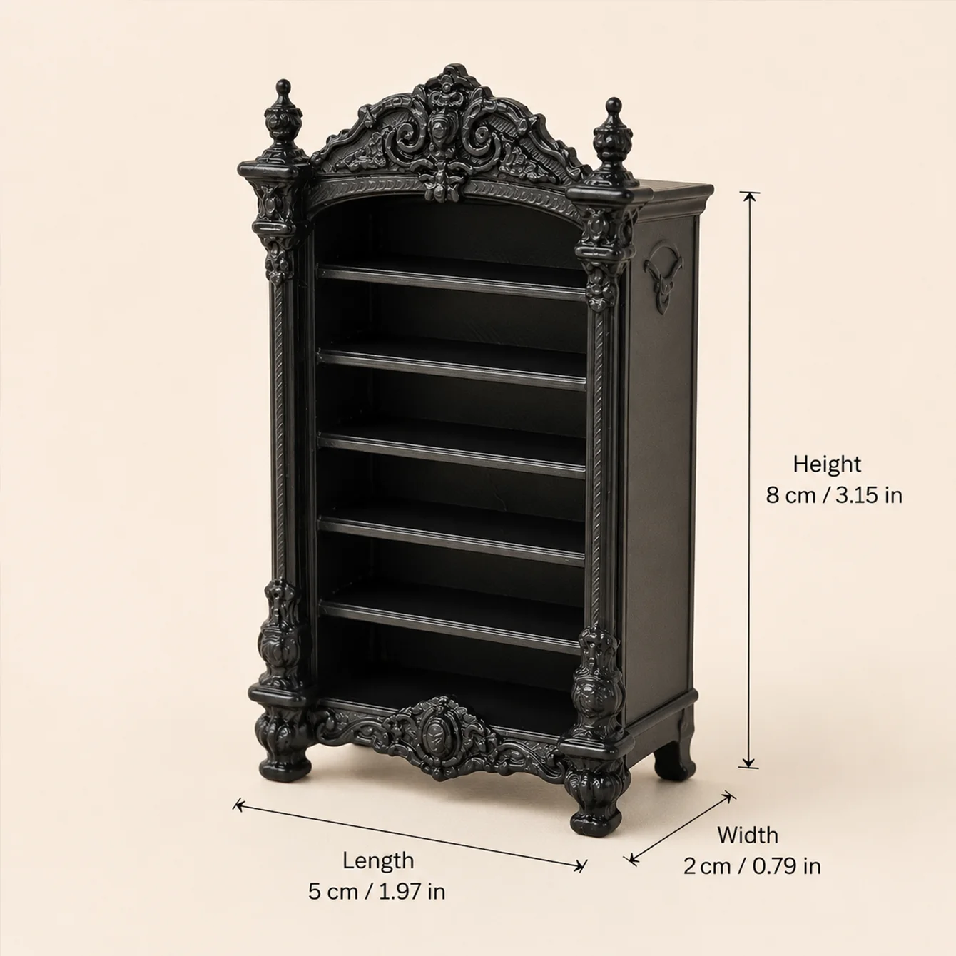 Mini-Aufbewahrungsregal für Ornamente, sechsstufiges, geschichtetes Mini-Figuren-Aufbewahrungs- und Präsentationsregal, Mini-Dekorationsregal für den Schreibtisch – Detail 6