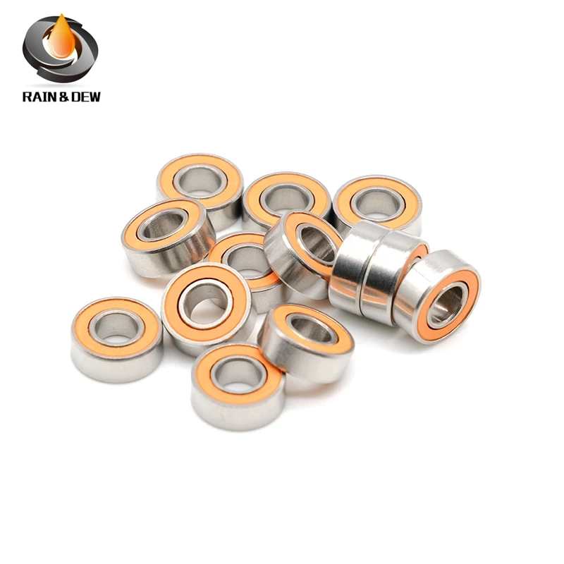 1Pcs SMR105 2RS CB ABEC-7 LD Stainless Steel Hybrid Ceramic Bearing 5x10x4 mm Without Grease Fast Turning