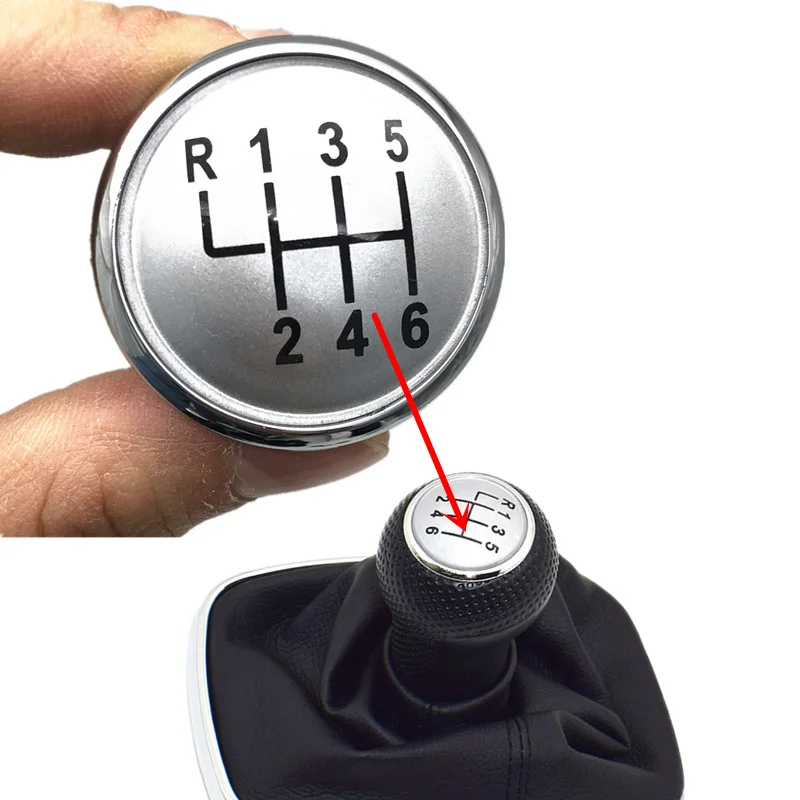 5/6 Speed Gear Shift Knob Lever Stick Cover Cap For VW Volkswagen Golf 4 Jetta MK3 MK4 GTI MK4 Bora LUPO POLO SEAT IBIZA CADDY