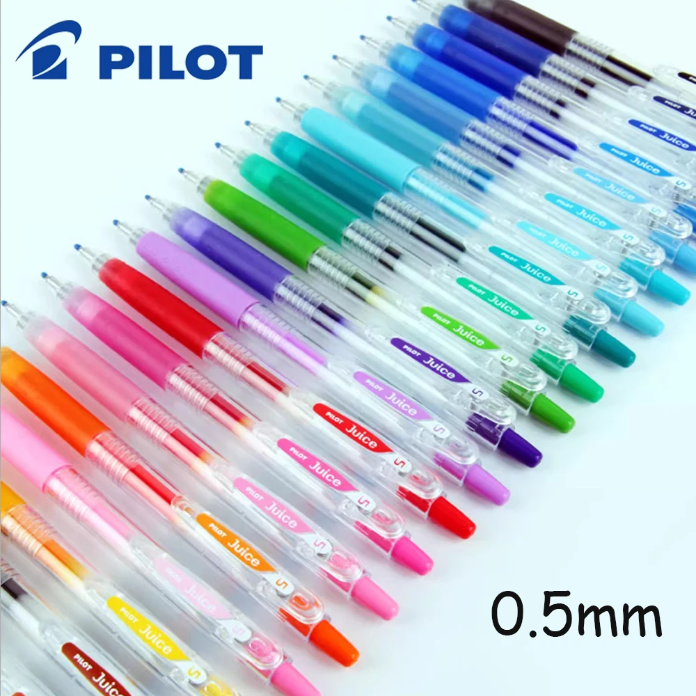 

1 шт., японская цветная гелевая ручка PILOT JUICE 0,5 мм, доступная в нескольких цветах, большая емкость LJU-10EF, офисные аксессуары, канцелярские принадлежности