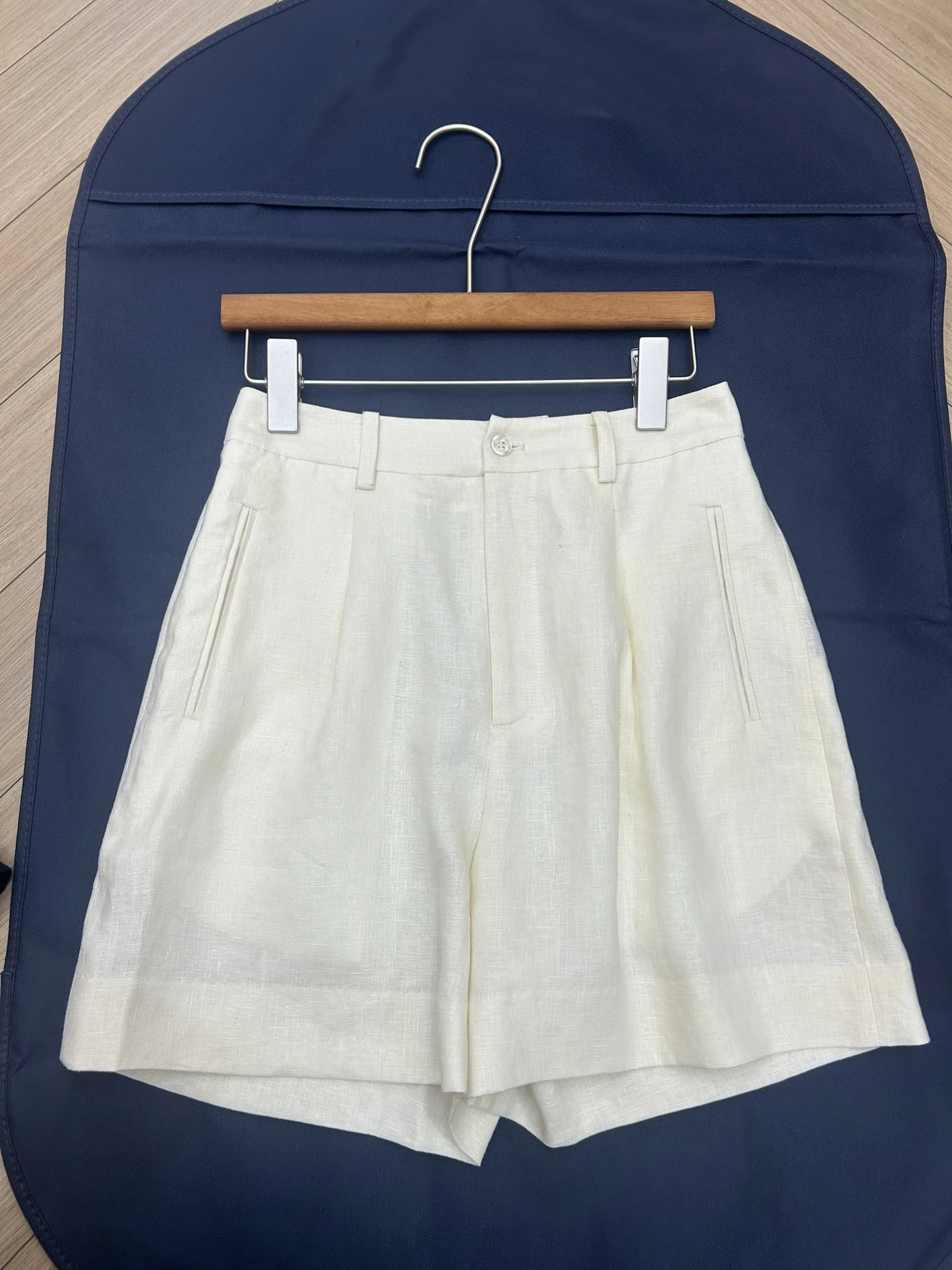 New Summer Linen Shorts For Women High Waist Slim All-Match Casual Wide Leg Shorts For Women