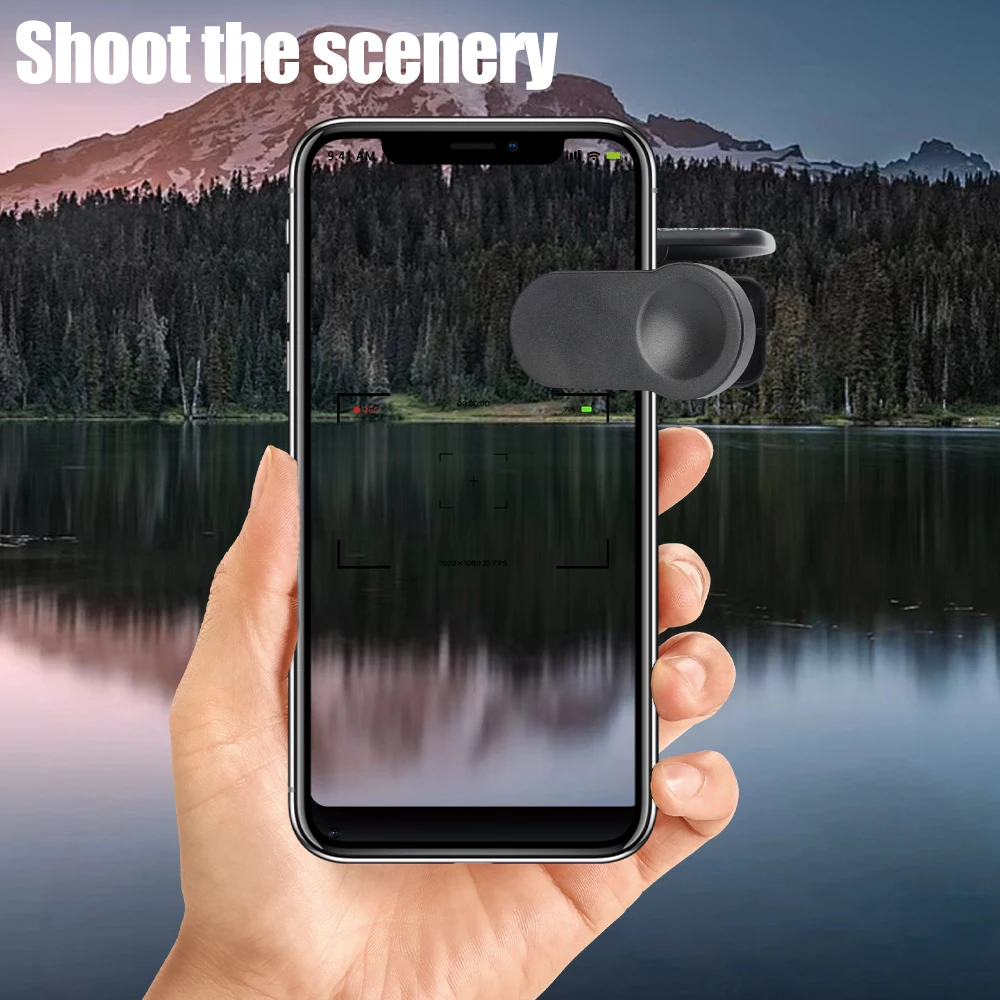 Kit Pince Réflexion Miroir Caméra Smartphone Réglable - Réflecteur Selfie Universel Noir