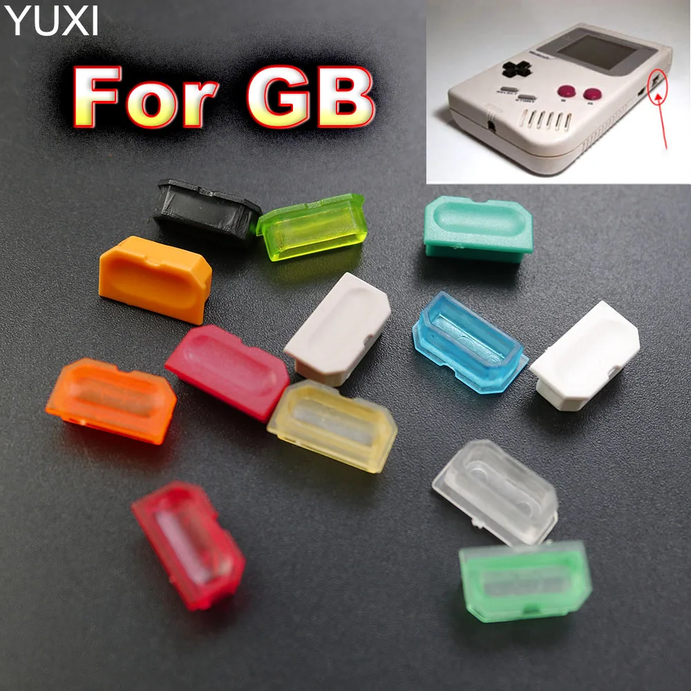 YUXI 1pcs Multicolor Dust Cover For Game Boy GB Game Console Shell Dust Plug Plastic Button For DMG 001