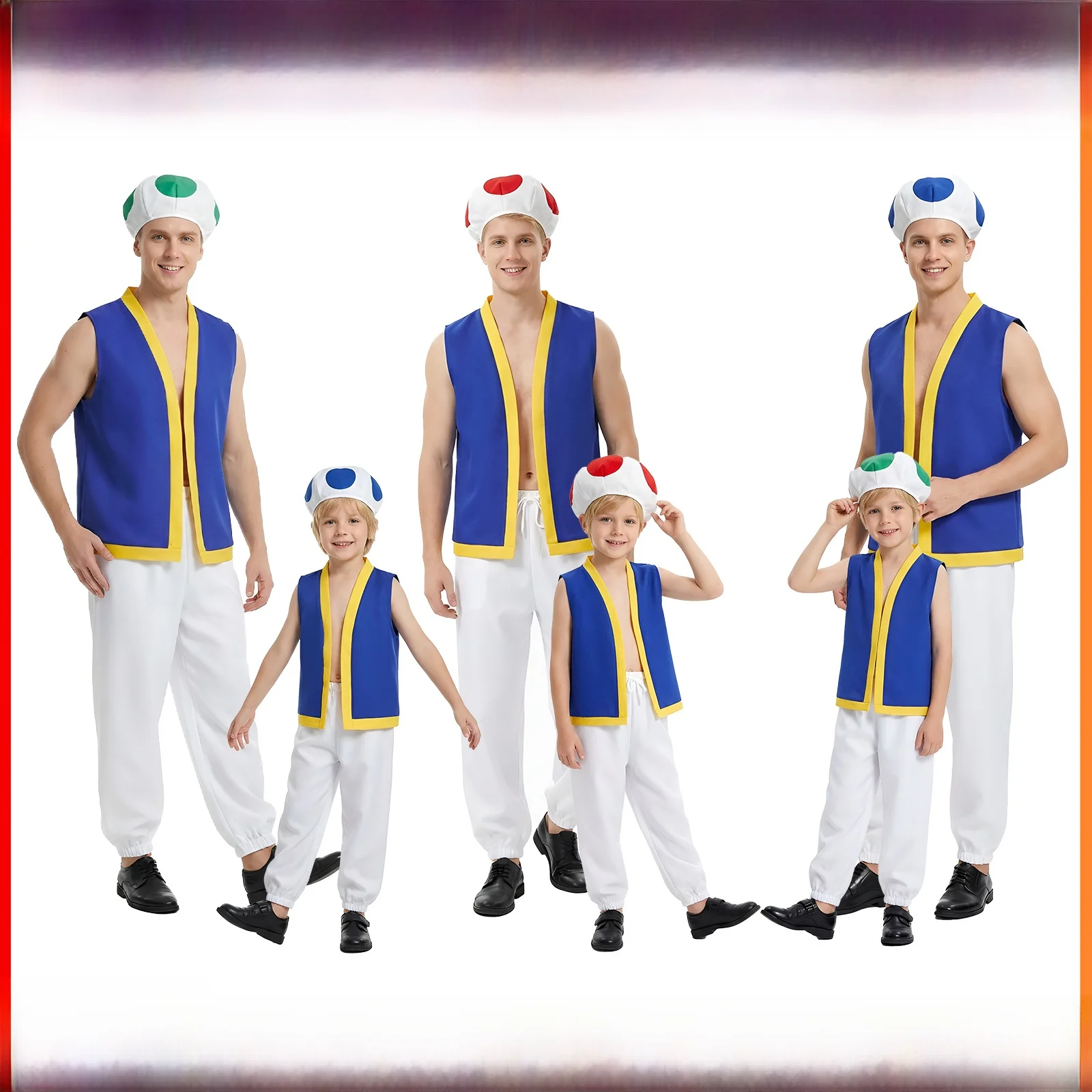 

Brothers Cosplay Costume Hat Koinobori Stage Halloween Costume Women's Traditional Chinese Clothing Festival Dress