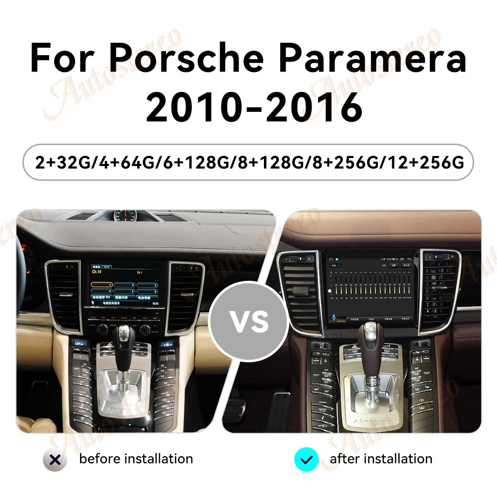 8.4 لبورشه باناميرا 2010-2016 راديو السيارة الاندورويد مشغل فيديو الوسائط المتعددة اللاسلكية Carplay Autoradio ستيريو نافي رئيس وحدة #3