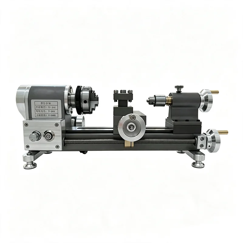 Mini Precision Lathe Machine, Household DIY Lathe for Jewelry Wood Metal Processing, Small Desktop Lathe Tool - view 3