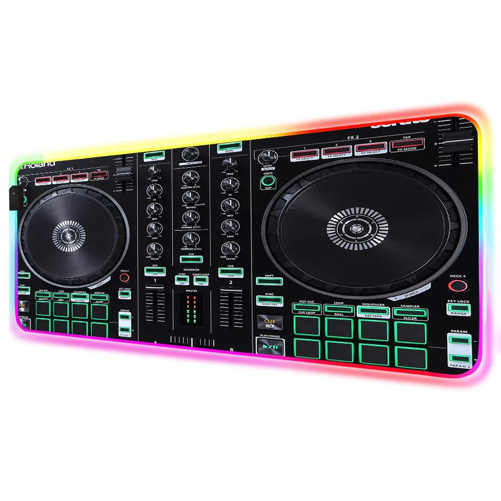 Mairuige ماوس الوسادة سرعة كول DJ لوحة تحكم RGB لعبة ل LOL Dota2 CSGO XXL كبير ماوس LED لاعب لوحة ألعاب حصيرة مكتبية Playmats