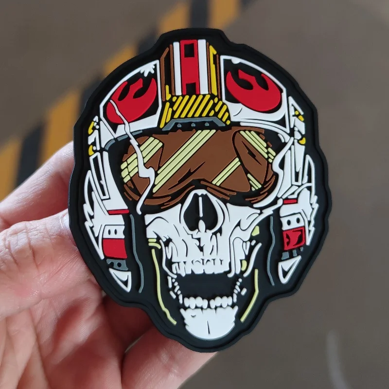

Tactical Skull Morale 3D PVC Badge Patch Personality Punk Armband Hook and Loop Military Backpack Hat Accessories