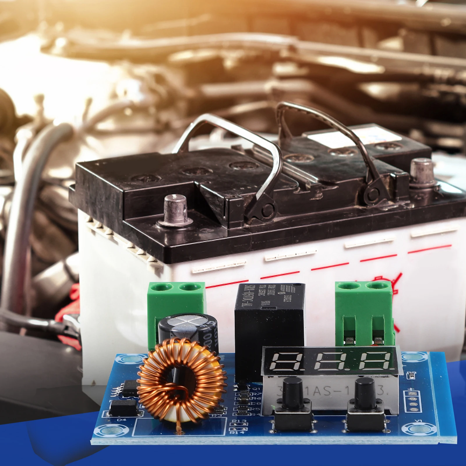 

Dc Protection 12-36V Protector Digital Adjustable Low Voltage Disconnect Module For Electronic Devices Short Circuit