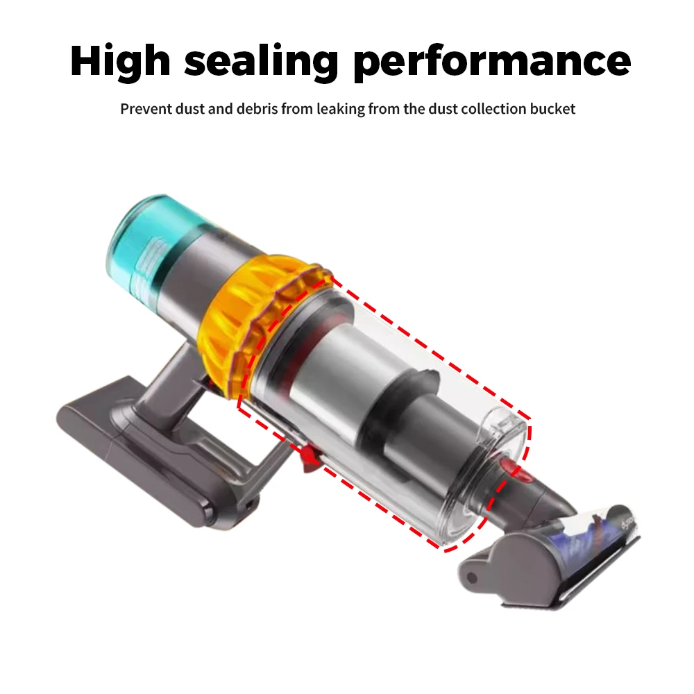 صندوق غبار كبير لدايسون V10 SV12 مكنسة كهربائية علبة بن المرفقات دلو الغبار صندوق استبدال الملحقات #3