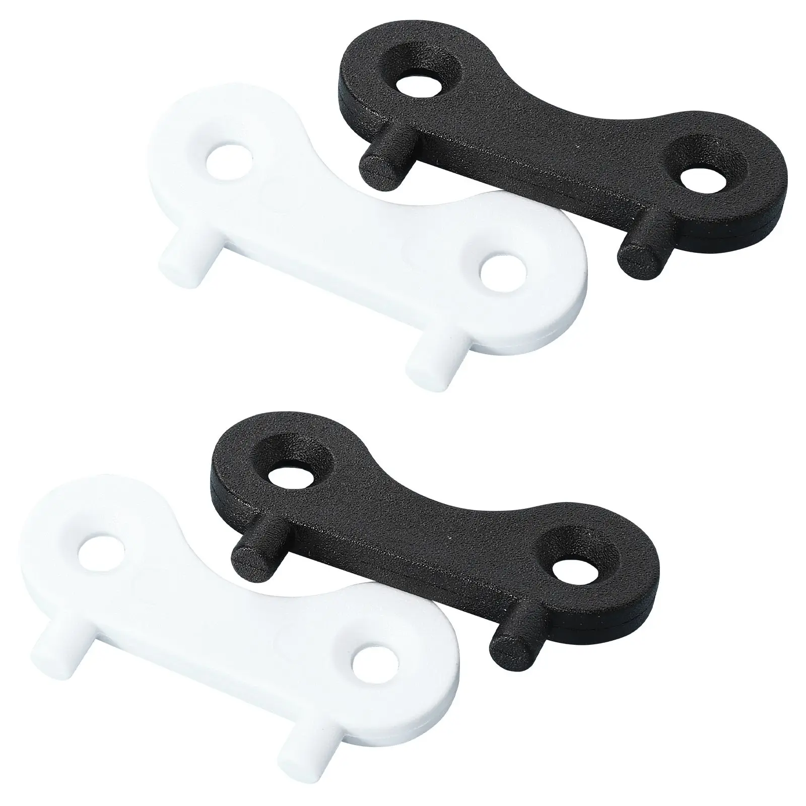 

4pcs Marine Yacht Caps Key Wrench Gas Deck Replacement Tool for Boat Water Tank Black White Universal Spare Parts