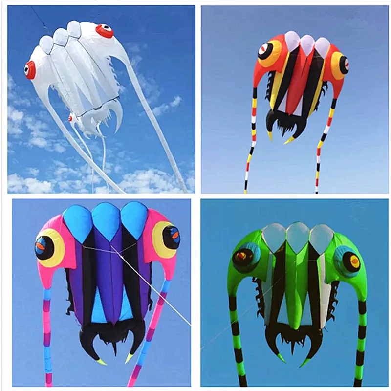 free shipping octopus kite power kite outside toys for kids windsurfing pipa brasileira buiten speelgoed kidult play flying fun