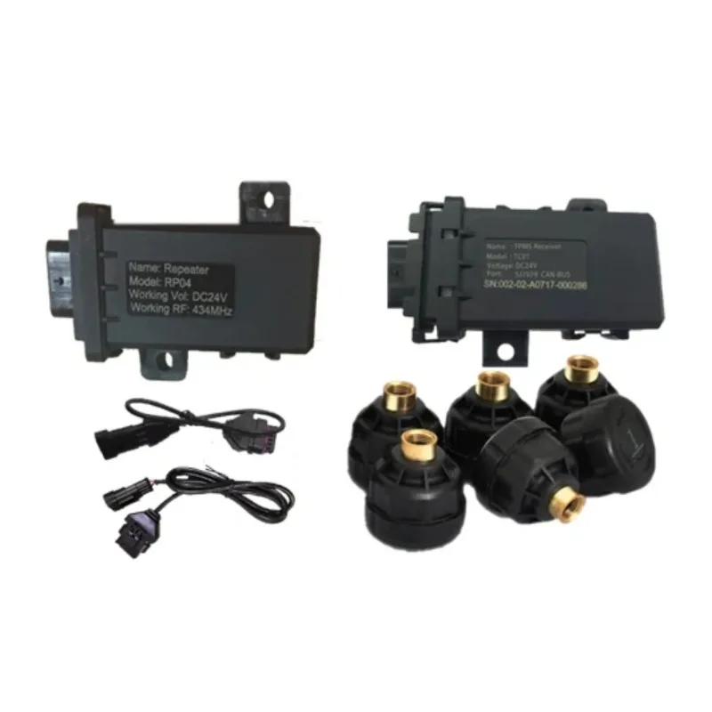 

1 To 22 Wheel Can Bus Truck Tire Pressure Monitoring System (TPMS) With External Sensor Truck Bus Tpms