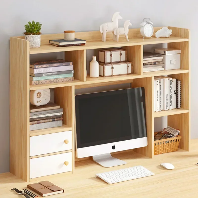 MELDesign-Étagères à livres de bureau à plusieurs niveaux, étagère de rangement pour pièce cloisonnée, bibliothèque portante stable pour l'organisation