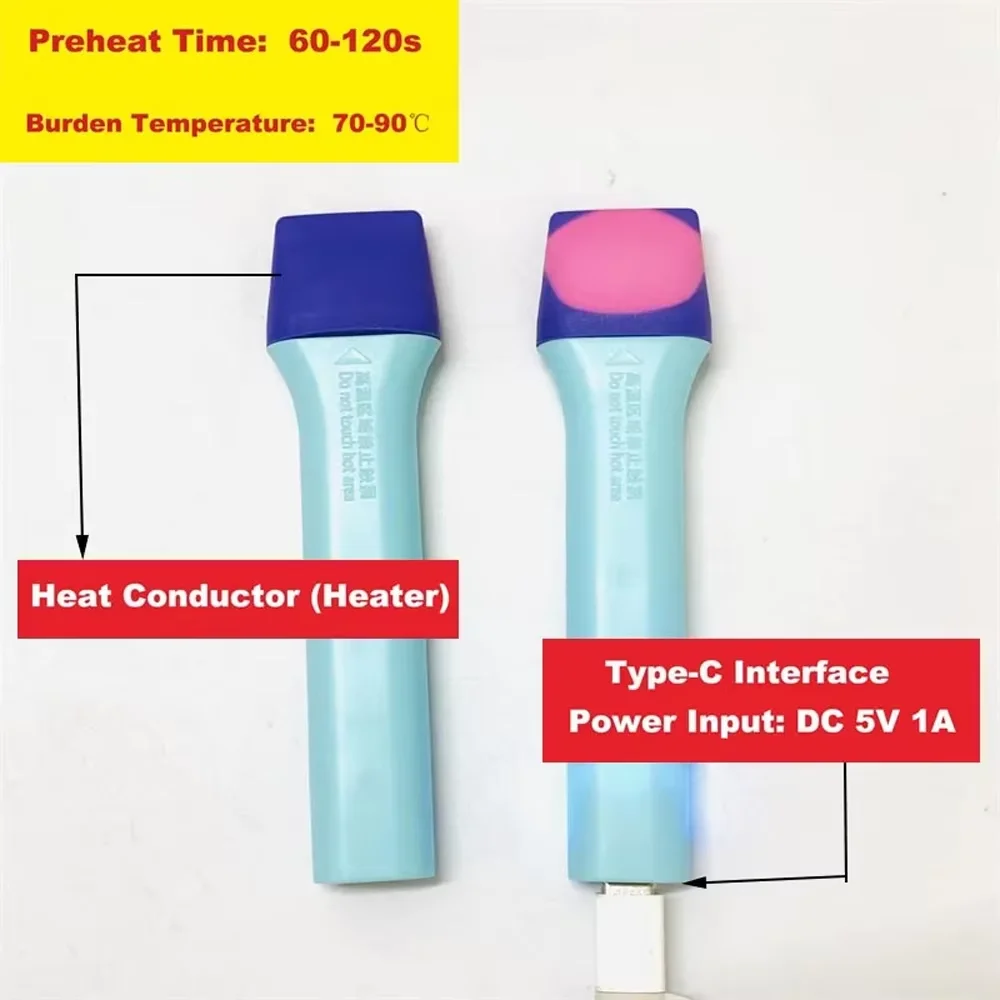 Thermostatic Film Heating Pen Hydrogel Film Curing Tool DIY Edge Softening Pen for Mobile Phone Skins Back Cover Protectors - view 2