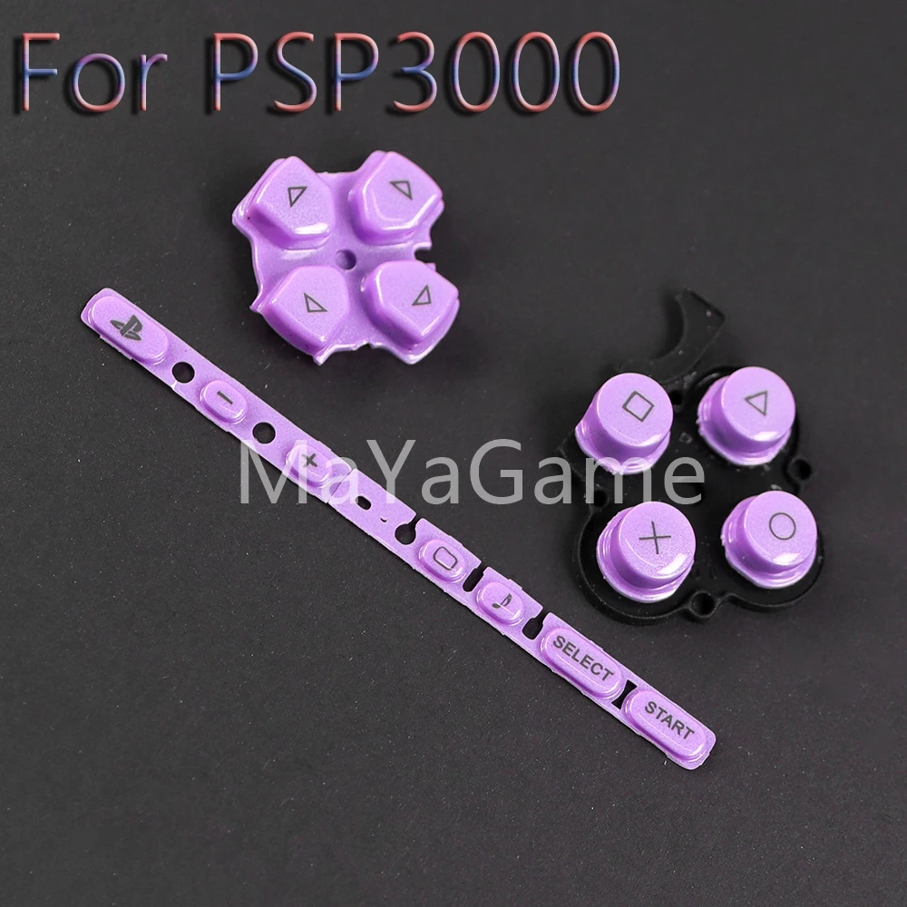 OCGAME 10sets/lot Multi color Left Right Buttons Key pad Set Repair Replacement buttons for PSP 3000 PSP3000 Console