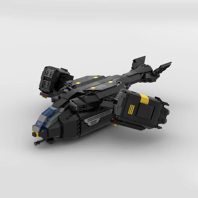 920PCS MOC Pelican-1 Extraction Shuttle Helldiverss 2 Spaceship Model Building Blocks Stacking Bricks Creative Toys Kid Gift