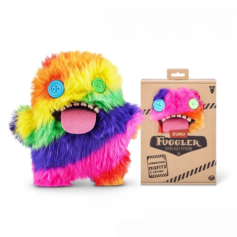 

New Funny Fuggler Monster With Big Teeth Plush Keychain Cute Ugly Doll Pendant Kawaii Soft Figure Bag Charm Home Decor