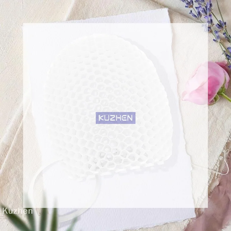 Honeycomb Exfoliating Shower Finger Caps Body Scrub Cleansing Bath Mitt Breathable Odorless Skin Care Tool Multi-Color