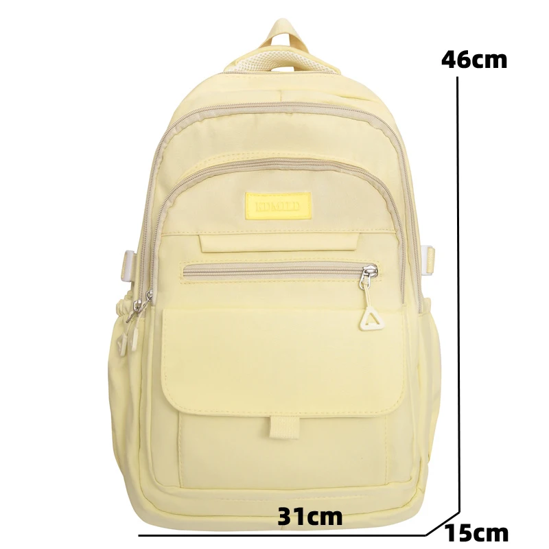 Mochila de nylon impermeável para homens e mulheres, mochilas escolares, grande capacidade, mochila de viagem feminina, estudante, meninas, moda