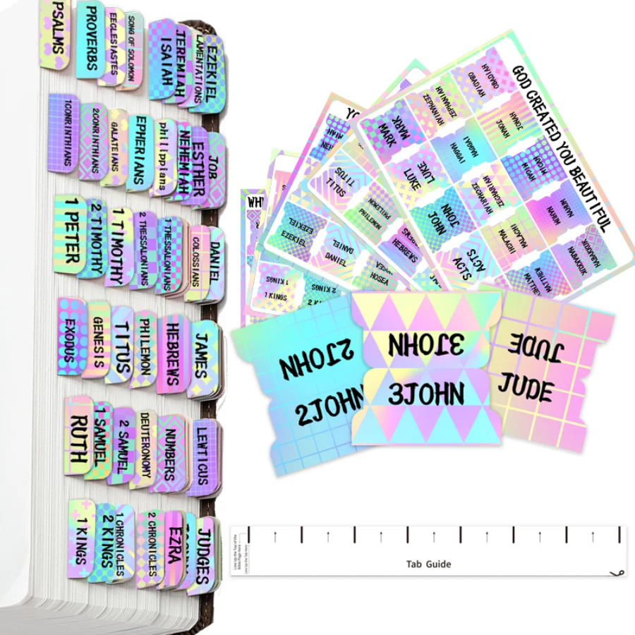 

Bible Labels, Adhesive Index Labels, 75 Labels, Bible Index Label Stickers Bookmarks, Laminated Bible Label Accessories, Bible S