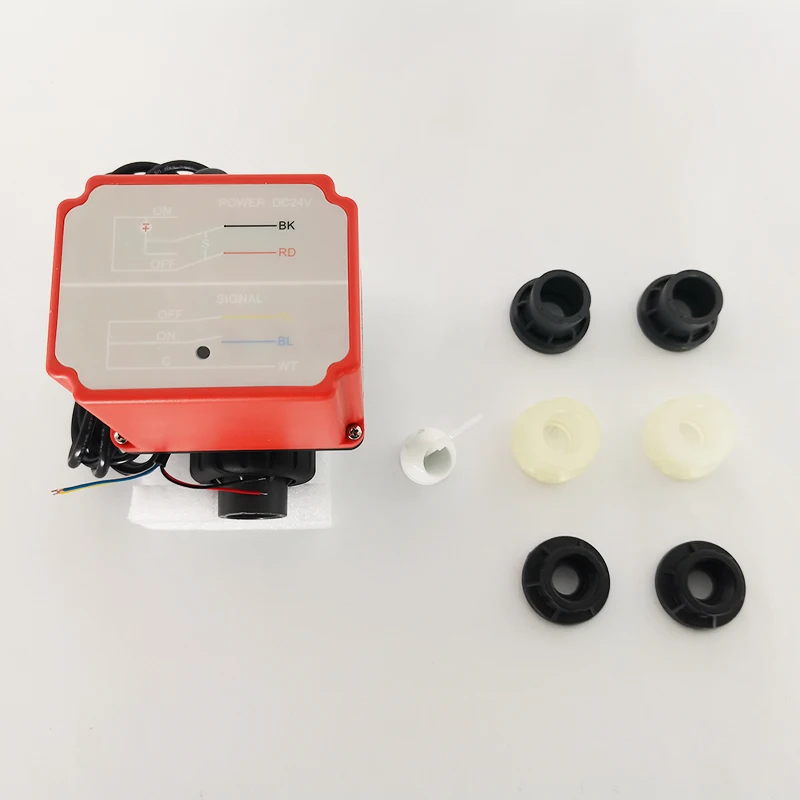 DN25/ 1'' Electric PPO Female Thread Ball Valve Hard Sealing Ceramic Core OEM Customizable for Water Two-Wire Controlling