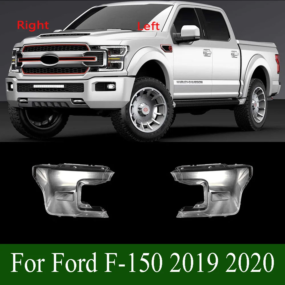 For Ford F-150 2019 2020 Headlight Cover Headlamp Shell Imported Transparent Shade Mask Lampshade Lens Plexiglass