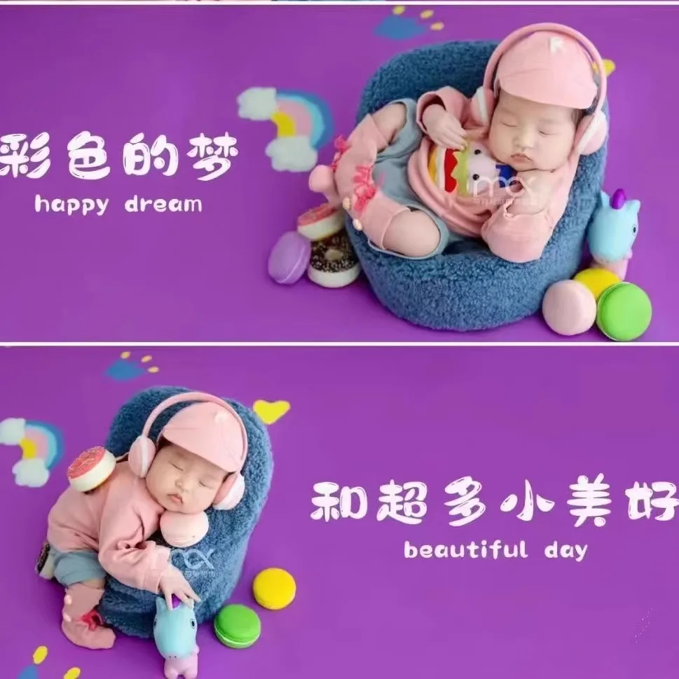 

Full Moon Prop Newborn Photography Clothing Baby Photography Clothing Studio Theme Background New Style 신생아촬영