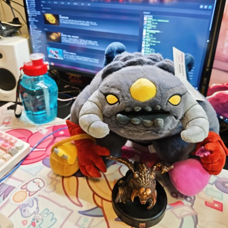 Instock Genuine Dota 2 Ti2026 Roshan 30cm Plush Toy Super Cute Pillow Sofa Decoration Soft Stuffed Collection For Game Fans