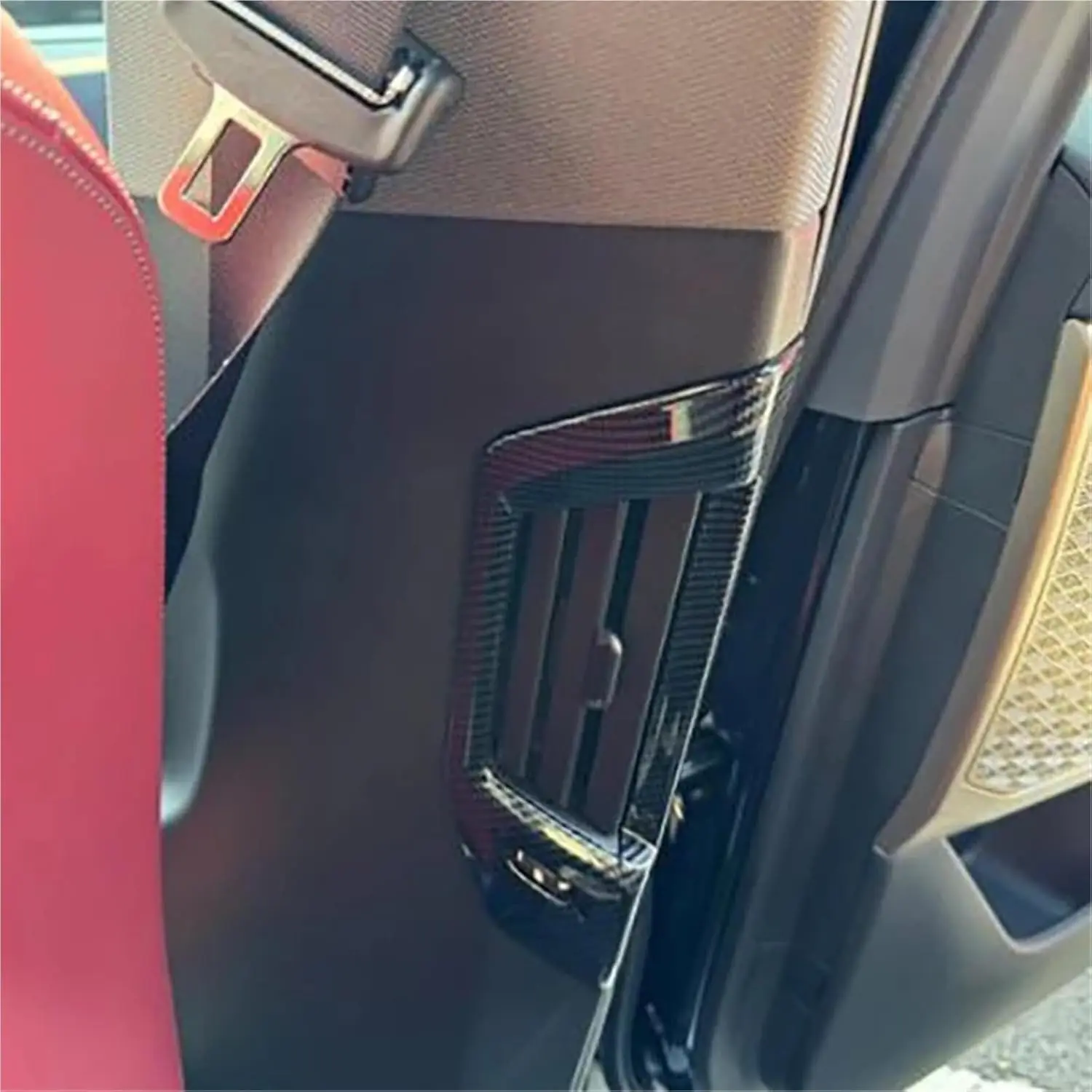 

For BMW 5 Series G60 2024 2025 2026 B Pillar Air Outlet Vent Panel Cover Trim Decoration Interior Accessories ,ABS Carbon Fiber