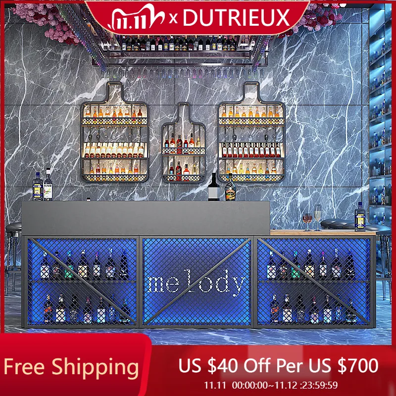 

Stainless Steel Industrial Reception Desks High-end Luxury Counter Service Reception Desks Modern Salon Bureau Office Furniture