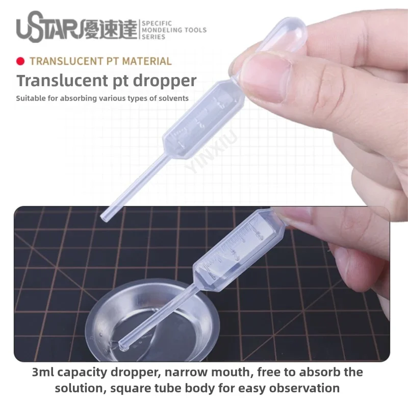 USTSR 페이스 브러쉬 핸드 페인팅 브러쉬 및 컬러 팔레트 세트 건담 모델 제작 모델링 취미 DIY 도구