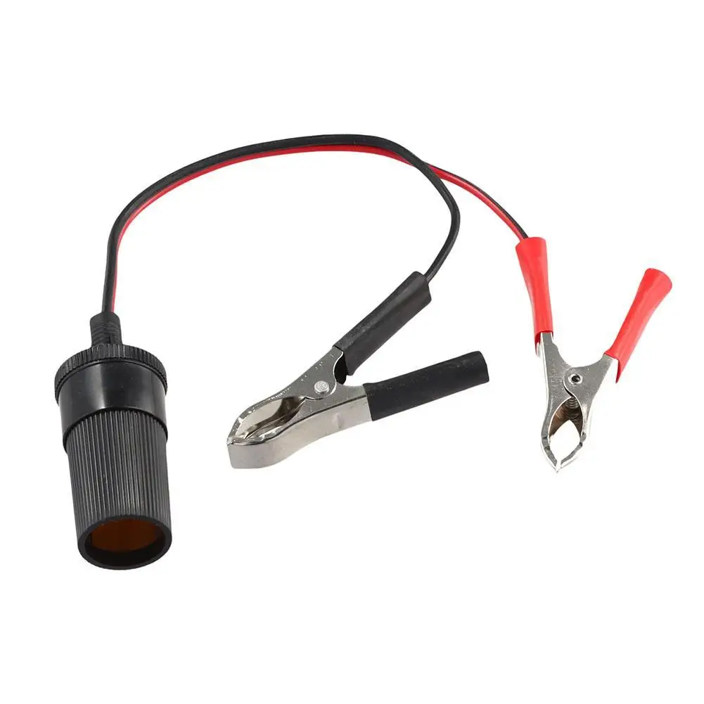 

Car High Power Pure Copper Battery With Clip To Cigarette Lighter Female Socket 12V 24V Volt 220W Car Socket Plug